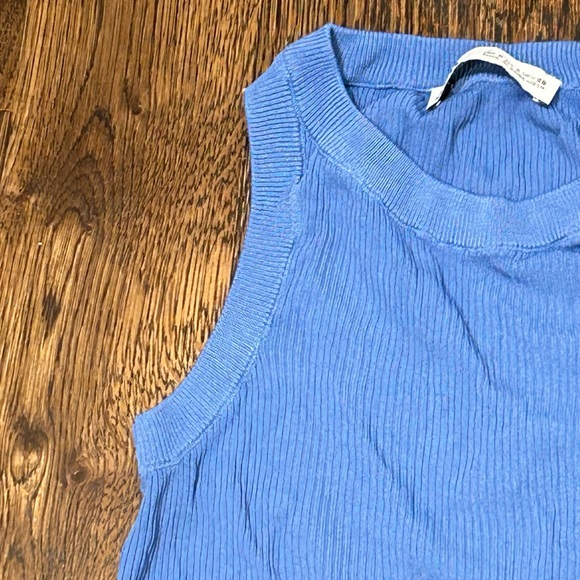 Zara Ribbed Cobalt Blue Tank Top - Picture 4 of 7